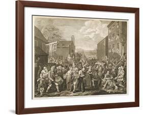 The March to Finchley-William Hogarth-Framed Art Print