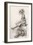 The Marchioness. Illustration by Harry Furniss for the Charles Dickens Novel the Old Curiosity Shop-null-Framed Giclee Print