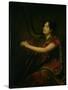 The Marchioness of Northampton, Playing a Harp, circa 1820-Sir Henry Raeburn-Stretched Canvas