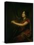 The Marchioness of Northampton, Playing a Harp, circa 1820-Sir Henry Raeburn-Stretched Canvas