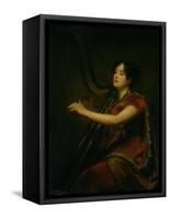 The Marchioness of Northampton, Playing a Harp, circa 1820-Sir Henry Raeburn-Framed Stretched Canvas