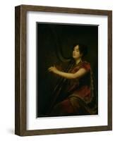 The Marchioness of Northampton, Playing a Harp, circa 1820-Sir Henry Raeburn-Framed Giclee Print