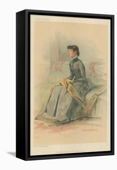 The Marchioness of Waterford, 1 September 1883, Vanity Fair Cartoon-Theobald Chartran-Framed Stretched Canvas