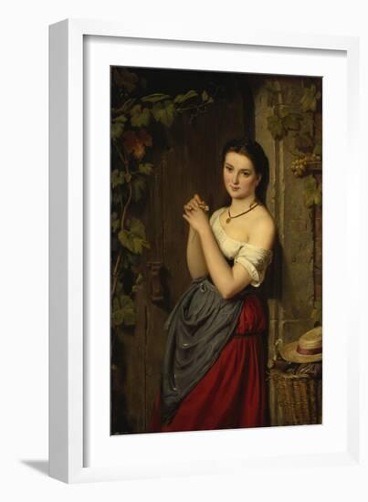 The Marguerite, 1864-Benjamin Vautier-Framed Giclee Print