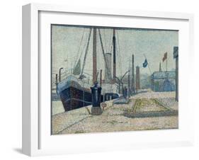 The 'Maria' at Honfleur, 1886-Georges Pierre Seurat-Framed Giclee Print