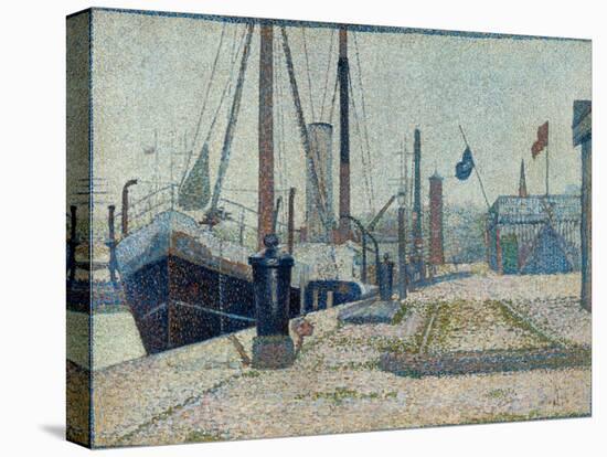 The 'Maria' at Honfleur, 1886-Georges Pierre Seurat-Stretched Canvas