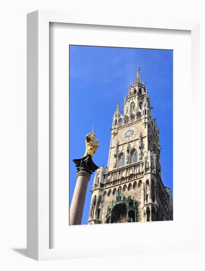 The Marienplatz and City Hall in Center Munich-Gary718-Framed Photographic Print