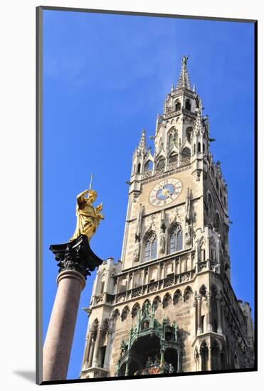 The Marienplatz and City Hall in Center Munich-Gary718-Mounted Photographic Print