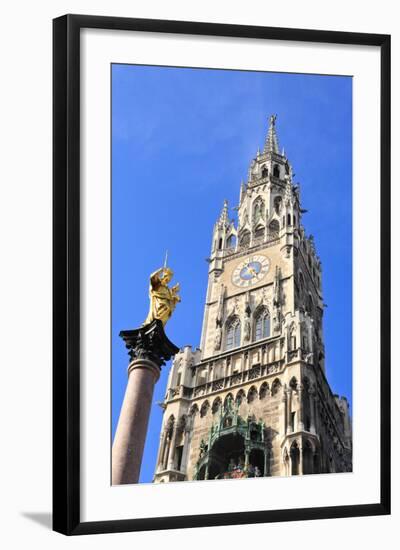 The Marienplatz and City Hall in Center Munich-Gary718-Framed Photographic Print