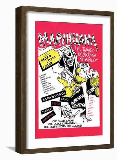 The Marihuana Story-null-Framed Art Print