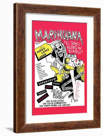 The Marihuana Story-null-Framed Art Print