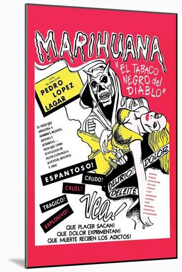 The Marihuana Story-null-Mounted Art Print