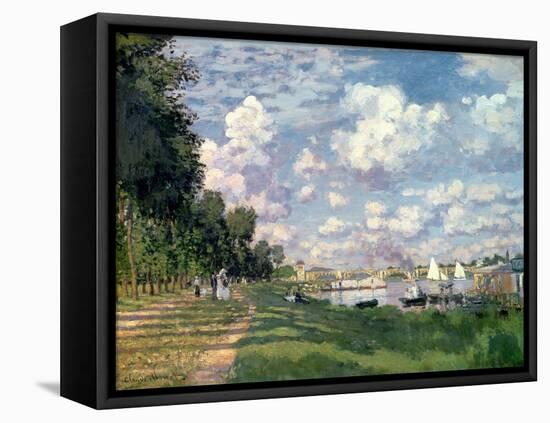 The Marina at Argenteuil, 1872-Claude Monet-Framed Stretched Canvas