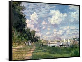 The Marina at Argenteuil, 1872-Claude Monet-Framed Stretched Canvas