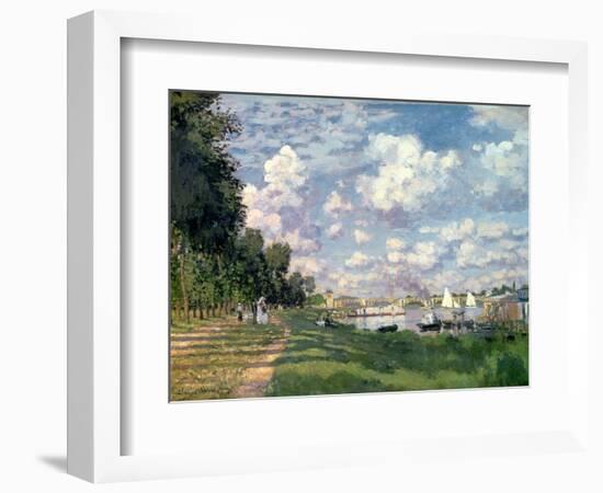 The Marina at Argenteuil, 1872-Claude Monet-Framed Premium Giclee Print