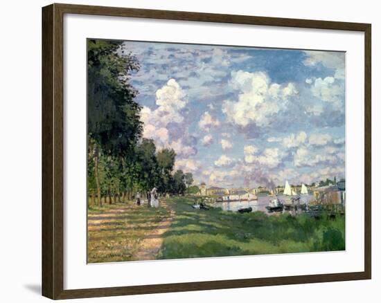 The Marina at Argenteuil, 1872-Claude Monet-Framed Premium Giclee Print