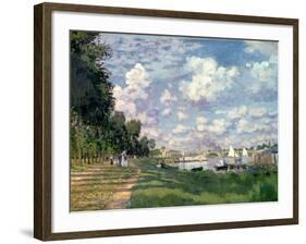 The Marina at Argenteuil, 1872-Claude Monet-Framed Premium Giclee Print