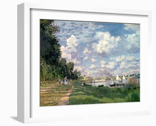 The Marina at Argenteuil, 1872-Claude Monet-Framed Giclee Print