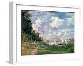 The Marina at Argenteuil, 1872-Claude Monet-Framed Giclee Print