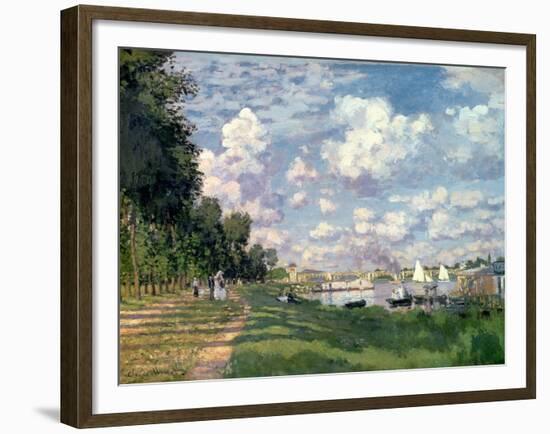 The Marina at Argenteuil, 1872-Claude Monet-Framed Giclee Print