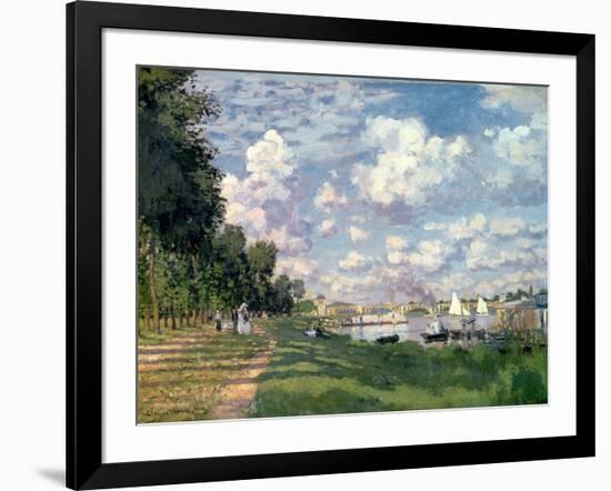 The Marina at Argenteuil, 1872-Claude Monet-Framed Giclee Print