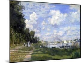 The Marina at Argenteuil, 1872-Claude Monet-Mounted Giclee Print