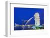 The Marina Bay Sands Hotel and Shopping Centre and the Singapore Art and Science Museum, Singapore-Cahir Davitt-Framed Photographic Print