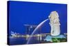 The Marina Bay Sands Hotel and Shopping Centre and the Singapore Art and Science Museum, Singapore-Cahir Davitt-Stretched Canvas