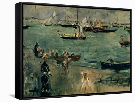 The Marina, Isle of Wight,1875. Canvas.-Berthe Morisot-Framed Stretched Canvas