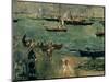 The Marina, Isle of Wight,1875. Canvas.-Berthe Morisot-Mounted Premium Giclee Print