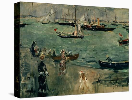 The Marina, Isle of Wight,1875. Canvas.-Berthe Morisot-Stretched Canvas