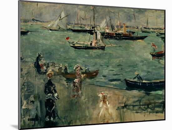 The Marina, Isle of Wight,1875. Canvas.-Berthe Morisot-Mounted Giclee Print