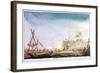 The Marina of Brest, C1750-1810-Nicolas Marie Ozanne-Framed Giclee Print