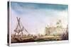 The Marina of Brest, C1750-1810-Nicolas Marie Ozanne-Stretched Canvas