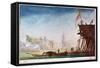 The Marina of Brest, C1750-1810-Nicolas Marie Ozanne-Framed Stretched Canvas