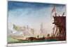 The Marina of Brest, C1750-1810-Nicolas Marie Ozanne-Mounted Giclee Print