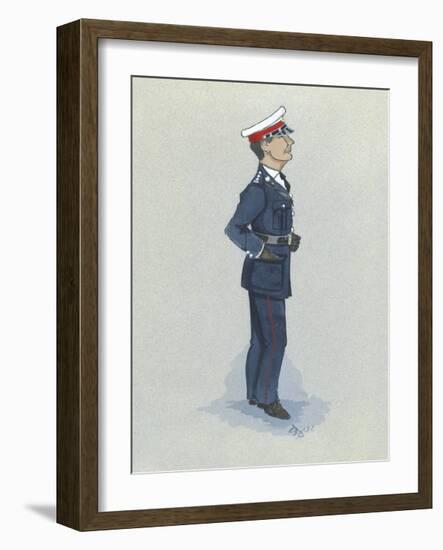 The Marine Officer-Simon Dyer-Framed Premium Giclee Print