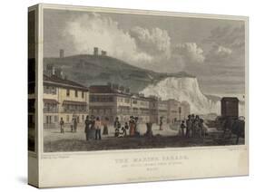 The Marine Parade and Julius Caesar's Tower at Dover-George Shepherd-Stretched Canvas