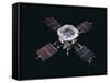 The Mariner 5 Spacecraft Against a Black Background-null-Framed Stretched Canvas