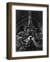 The Mariner Gazes on His Dead Companions and Laments the Curse of His Survival-Gustave Doré-Framed Giclee Print