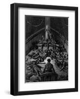 The Mariner Gazes on His Dead Companions and Laments the Curse of His Survival-Gustave Doré-Framed Giclee Print