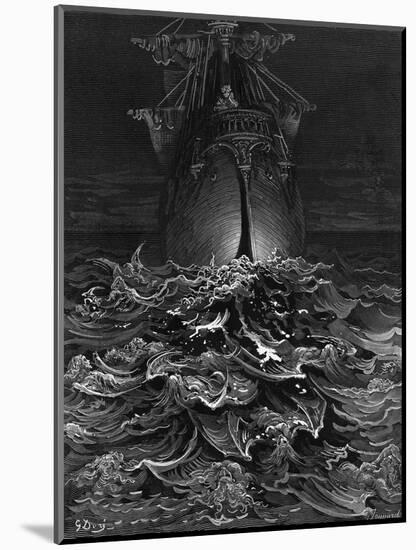 The Mariner Gazes on the Ocean and Laments His Survival While All His Fellow Sailors Have Died-Gustave Doré-Mounted Giclee Print