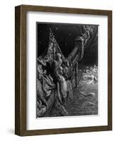 The Mariner Gazes on the Serpents in the Ocean-Gustave Doré-Framed Giclee Print