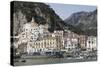 The Maritime Town of Amalfi Nestling Below Mountains-Martin Child-Stretched Canvas