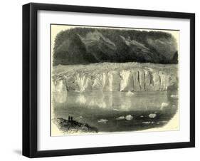 The Marjelen Lake and Ice-Cliffs of the Aletsch Glacier Switzerland-null-Framed Giclee Print