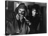 THE MARK OF ZORRO, 1940 directed by ROUBEN MAMOULIAN Tyrone Power and Linda Darnell (b/w photo)-null-Stretched Canvas