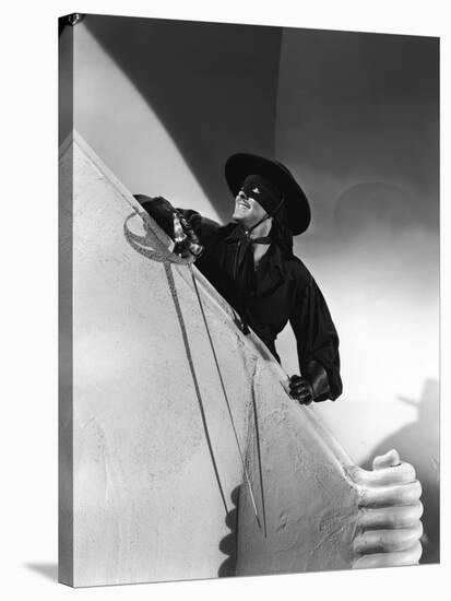 THE MARK OF ZORRO, 1940 directed by ROUBEN MAMOULIAN Tyrone Power (b/w photo)-null-Stretched Canvas