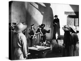 THE MARK OF ZORRO, 1940 directed by ROUBEN MAMOULIAN Tyrone Power (b/w photo)-null-Stretched Canvas