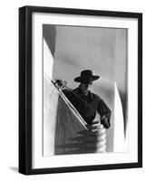 THE MARK OF ZORRO, 1940 directed by ROUBEN MAMOULIAN Tyrone Power (b/w photo)-null-Framed Photo