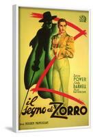 The Mark of Zorro, 1940-null-Framed Art Print